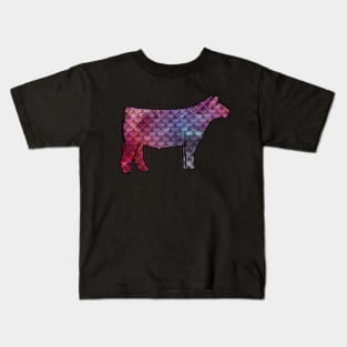 Mermaid Show Steer Silhouette  - NOT FOR RESALE WITHOUT PERMISSION Kids T-Shirt